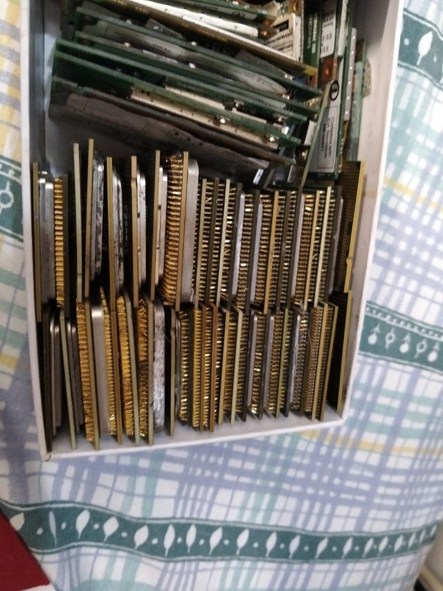 Lote de procesadores y tarjetas de red