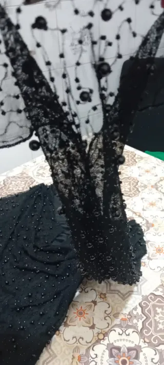 Abito donna elegante con perline