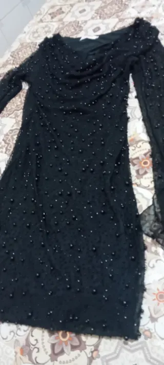 Abito donna elegante con perline