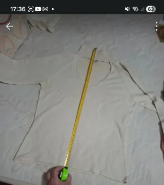 Camisola MNG gola V bege tam L