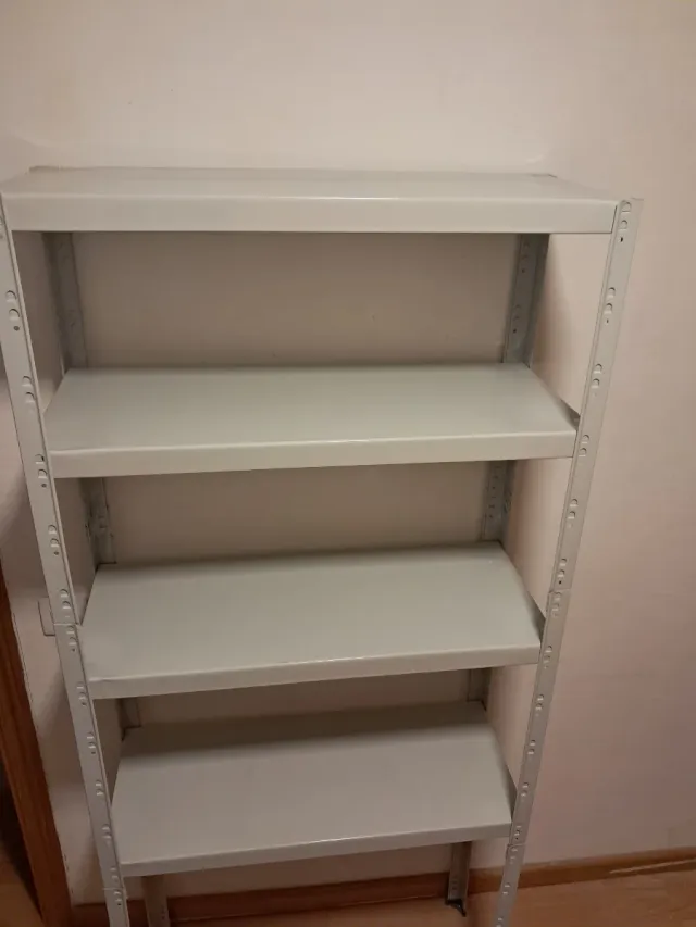 Estantería metálica 4 niveles gris