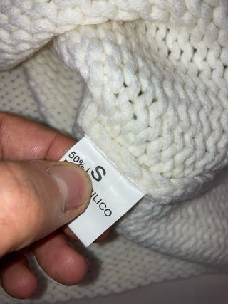 Abito vintage lana bianco taglia S