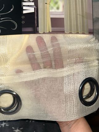 Cortinas Visillo Beige 140x260