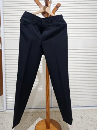 Traje negro cuello mao