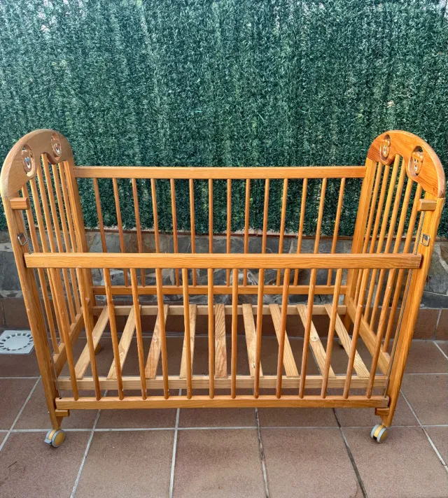 Cuna madera bebe de ositos