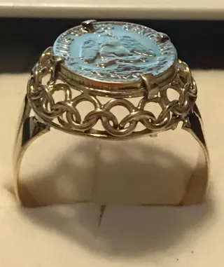 Anillo Sello Oro 18k