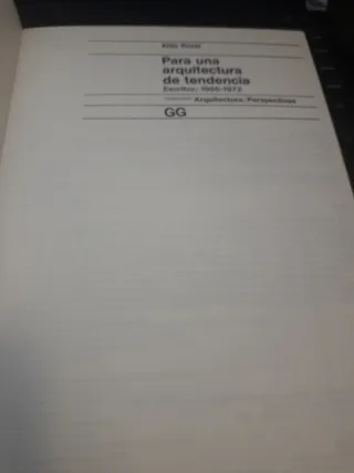 Para una arquitectura de tendencia escritos, 19...