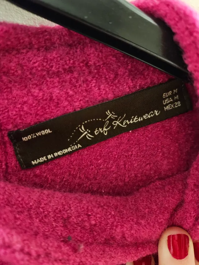 Vestido Zara Fucsia Talla M