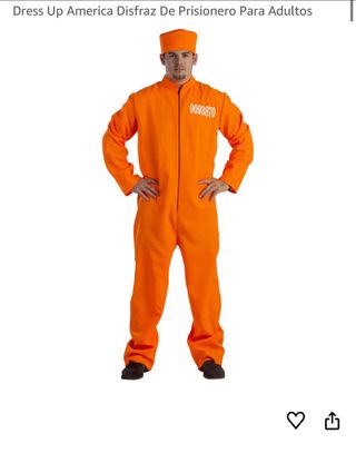 Disfraz Prisionero Adulto Naranja