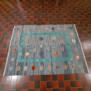 Tappeto Kilim Kaudani Ricamato Rilievo CM 150x108