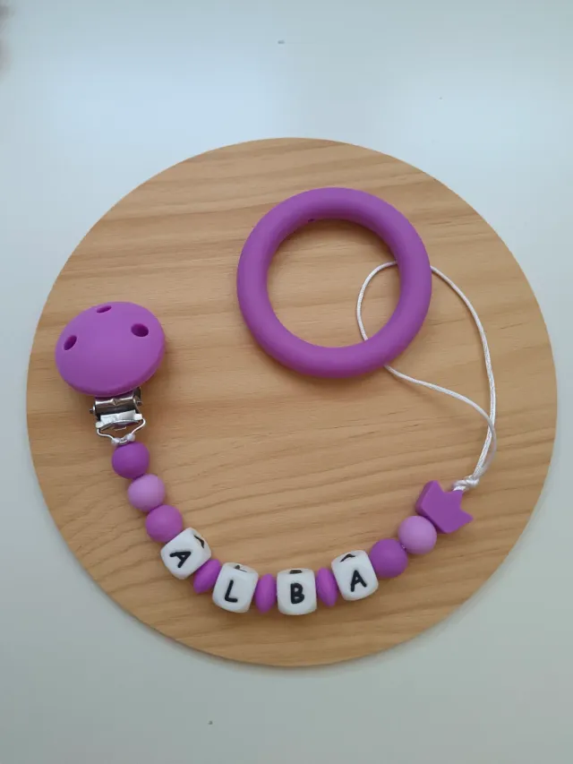 Chupetero y mordedor personalizado