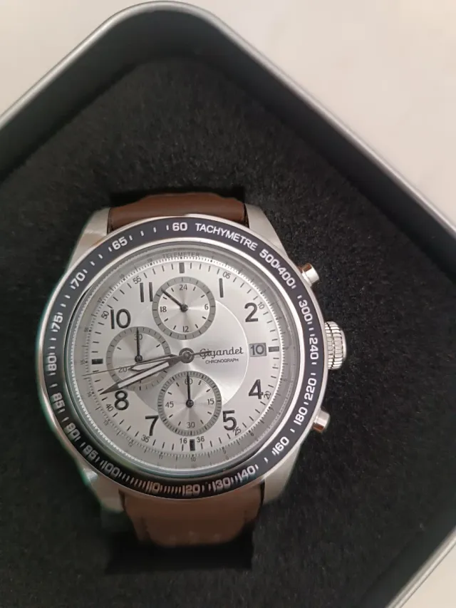 Reloj Gigandet Cronógrafo Marrón/Plata