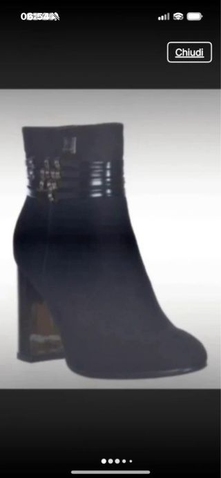 Stivaletti Laura Biagiotti Pelle Neri NUOVI