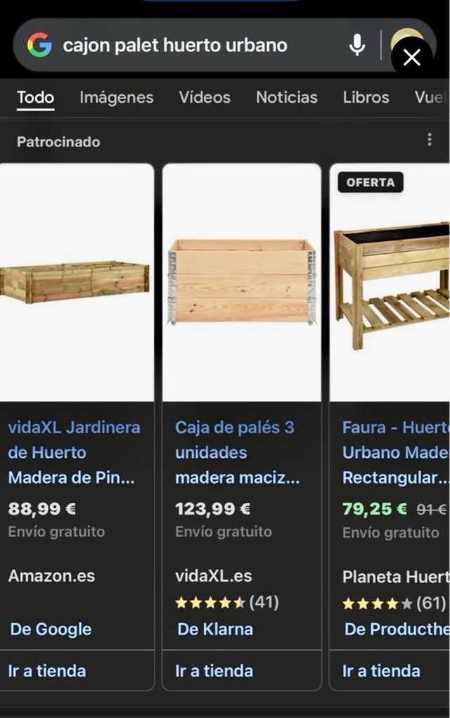 Cajón Palet Madera