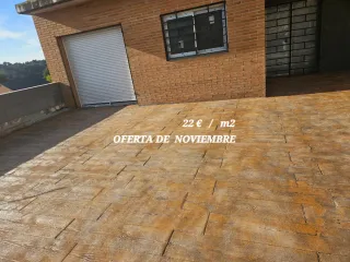 Pavimento de hormigón 22€/m2