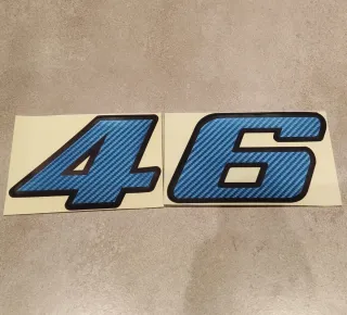 Pegatinas números efecto carbono