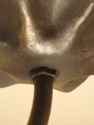 Coppia lampadari artigianali ferro battuto e vetro