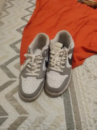 Tenis Nike Gris y Blanco