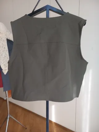 Gonna e Gilet verde elasicizzati taglia 44