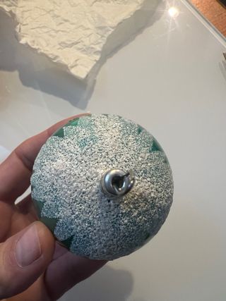 Pallina di Natale verde glitterata