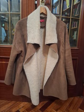 Chaquetón ante marrón con borreguillo