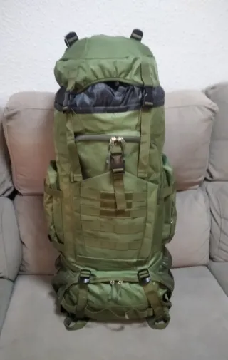 Mochila Gran Capacidad 90+10L Verde