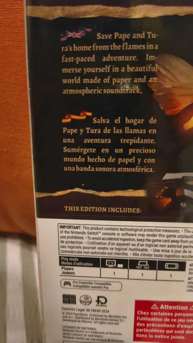 Papetura Nintendo Switch - Craft Edition