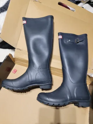 Botas de agua Hunter azul marino talla 38