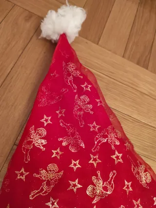 Gorro Papá Noel con trenzas