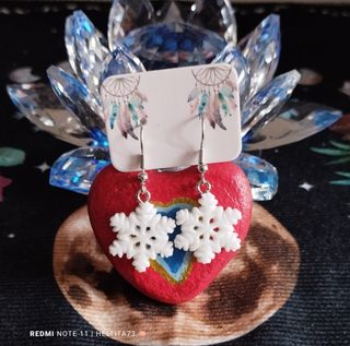 Pendientes copo de nieve