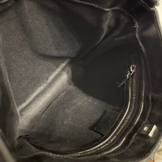 Borsa a mano Gucci Tote Nero Tela e Pelle tracolla