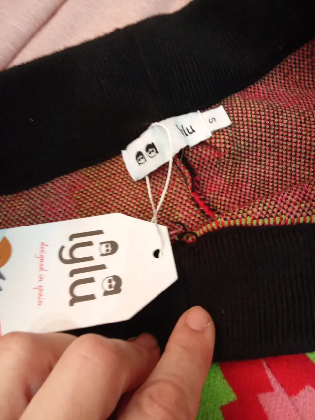 Calça de inverno com estampa geométrica