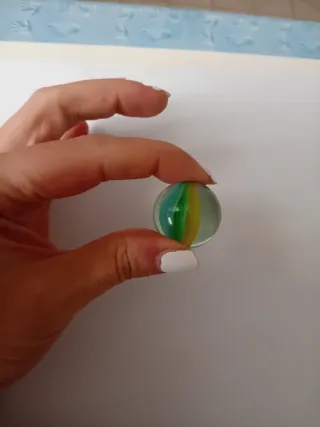 Biglia vetro anni 70 - 2,5cm