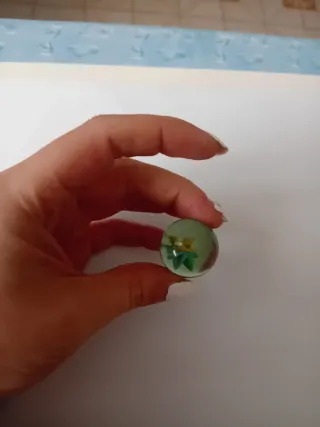 Biglia vetro anni 70 - 2,5cm