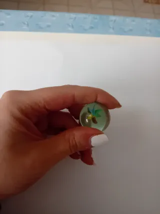 Biglia vetro anni 70 - 2,5cm