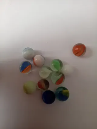 Biglie in vetro anni '70 - 12 pezzi