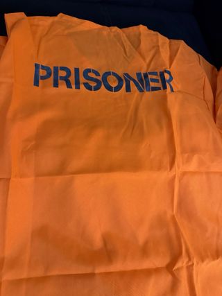 Disfraz Prisionero Naranja Talla Única