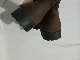 Stivaletti in pelle marrone