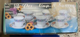 Set 6 Tazzine Caffè Porcellana Floreale