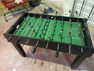 Futbolín restaurado.