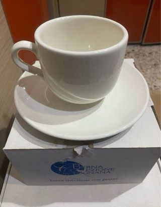 Set 4 Tazze Colazione Tognana con Piatto