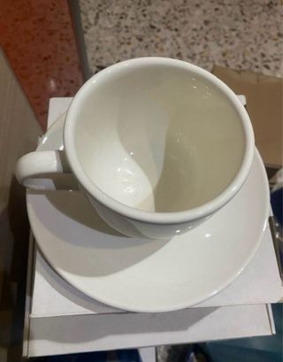 Set 4 Tazze Colazione Tognana con Piatto