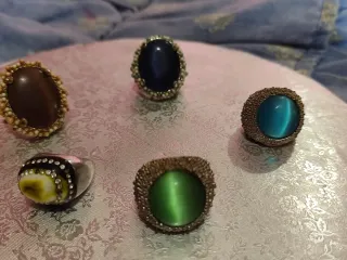 Lote de 5 anillos llamativos