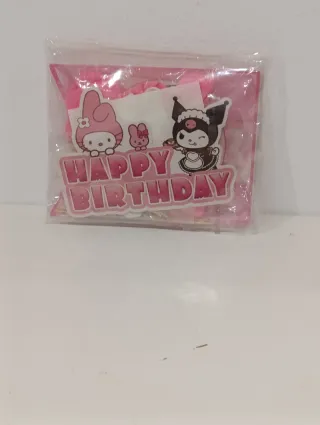 Decoración Feliz Cumpleaños My Melody Kuromi