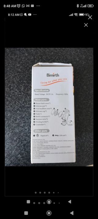 Sacaleches eléctrico Bimirth S1118