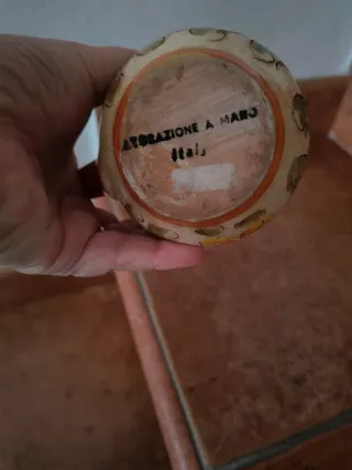 Brocca Ceramica Dipinta a Mano Floreale