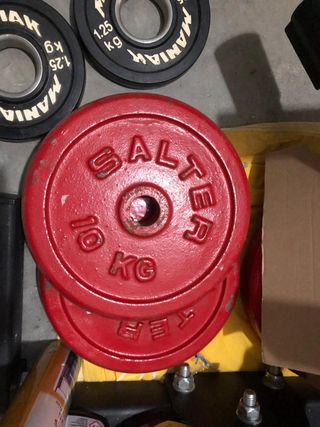 2 Pesas SALTER 10 kg Rojas