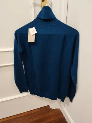 Jersey azul cuello alto Talla M