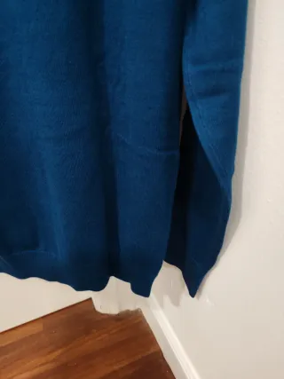 Jersey azul cuello alto Talla M