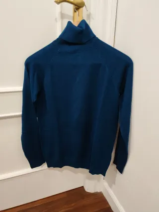 Jersey azul cuello alto Talla M